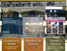 Tablet Screenshot of acatepec.guerrero.gob.mx